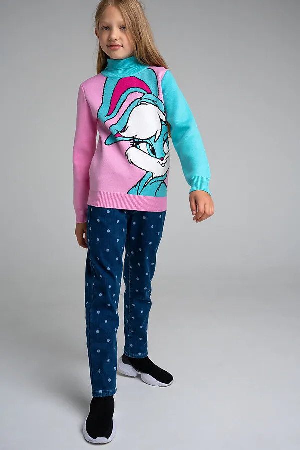 Свитер PLAYTODAY, голубой,светло-розовый - фото 2