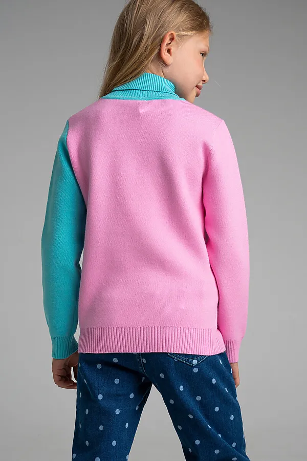 Свитер PLAYTODAY, голубой,светло-розовый - фото 2