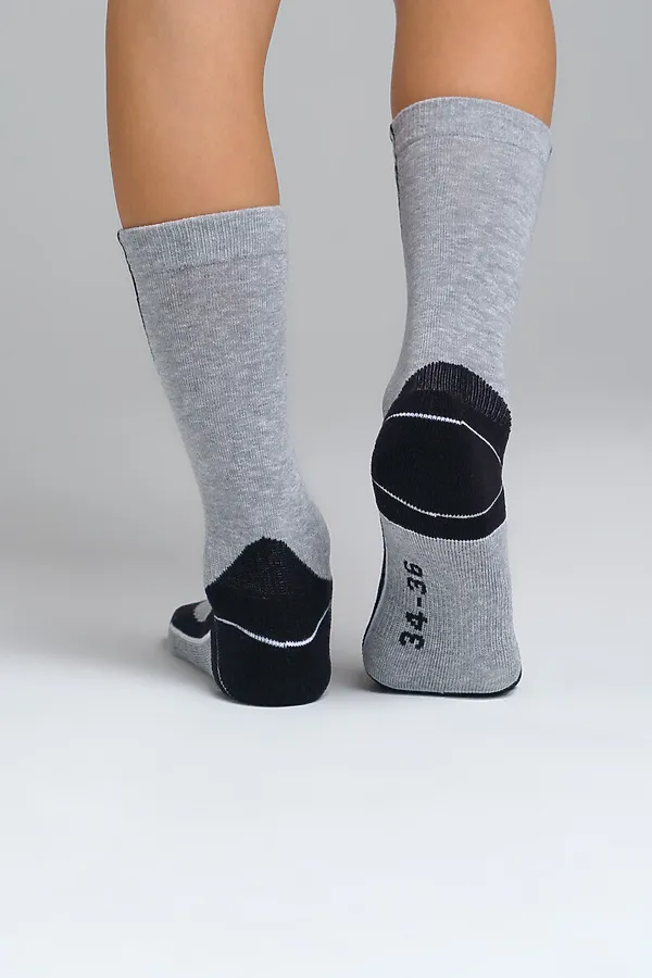 Термоноски PLAYTODAY, черный,серый - фото 2