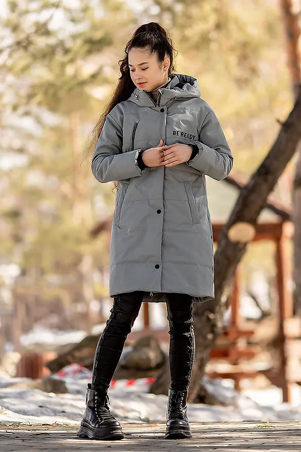 Пальто BATIK, хаки - фото 2