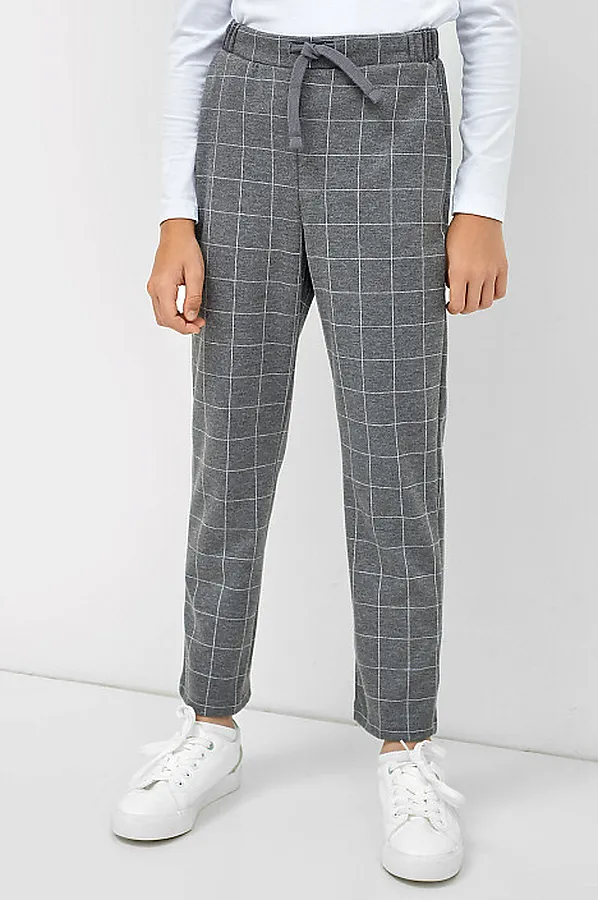 Брюки MARK FORMELLE, оконная клетка на сером - фото 2