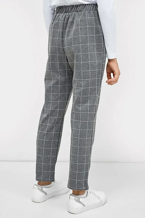 Брюки MARK FORMELLE, оконная клетка на сером - фото 2