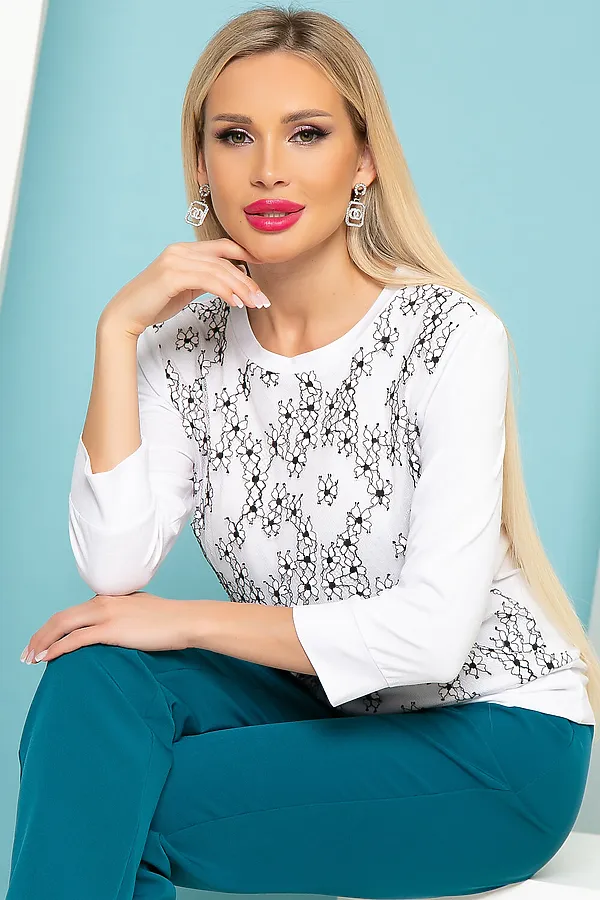 Джемпер  LADY TAIGA, вайт - фото 2