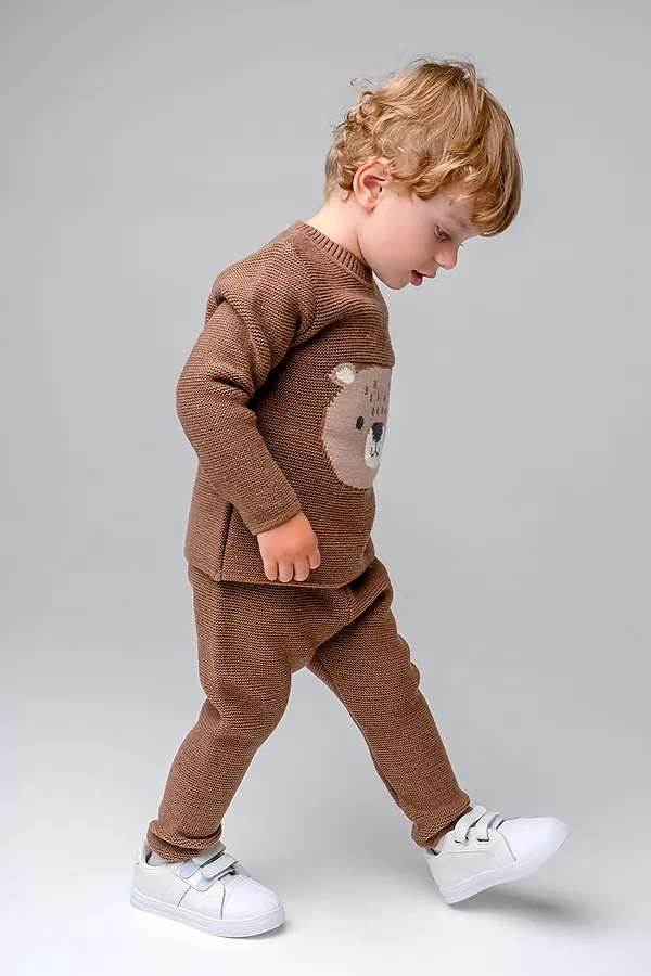 Костюм (джемпер+брюки) CROCKID, темно-бежевый - фото 2