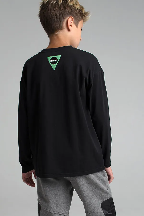 Лонгслив PLAYTODAY, черный - фото 2