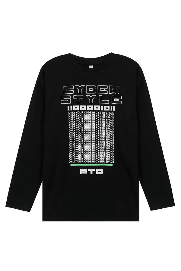 Лонгслив PLAYTODAY, черный - фото 2