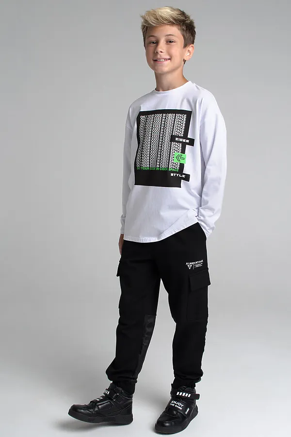 Лонгслив PLAYTODAY, белый - фото 2