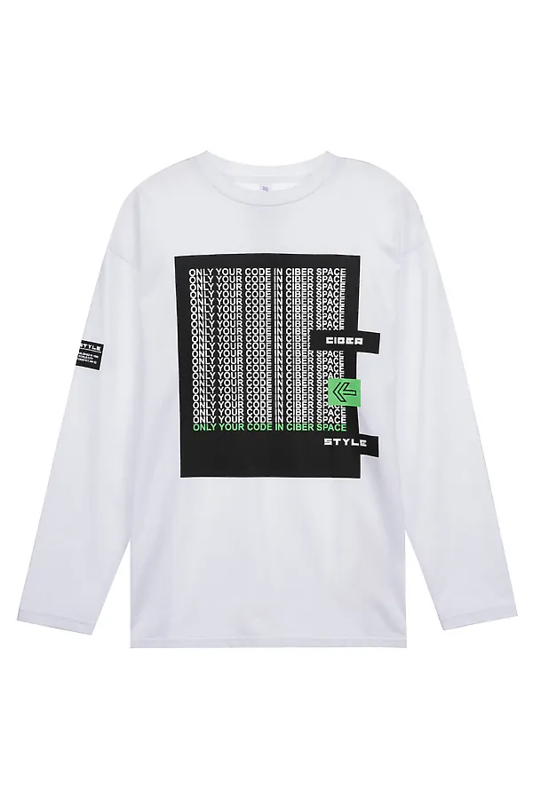 Лонгслив PLAYTODAY, белый - фото 2