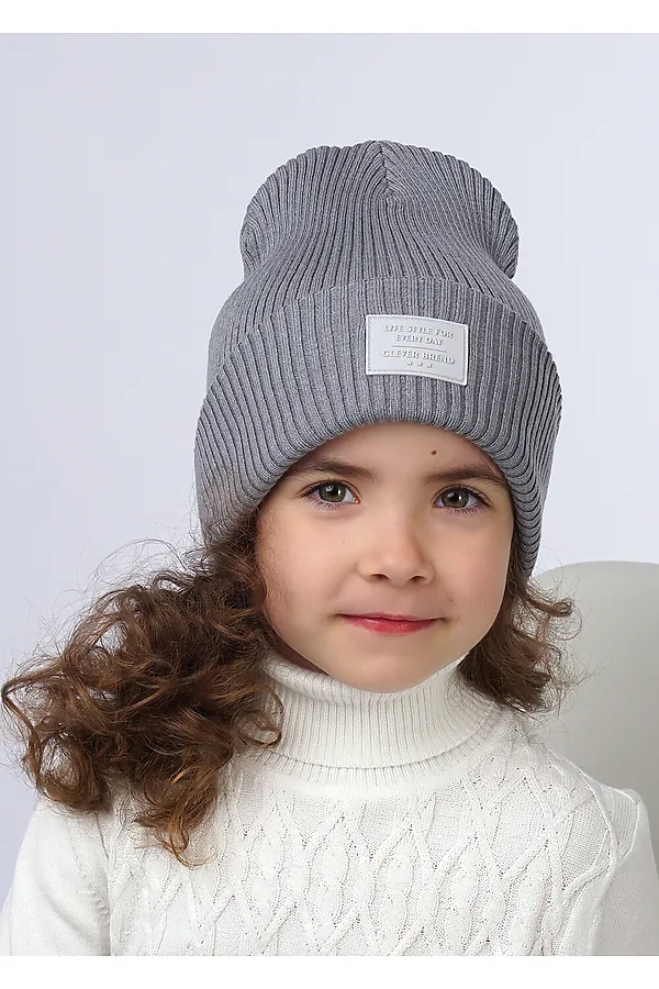 Шапка CLEVER, меланж серый - фото 2