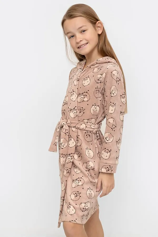 Халат  MARK FORMELLE, хомяки на кофейном - фото 2