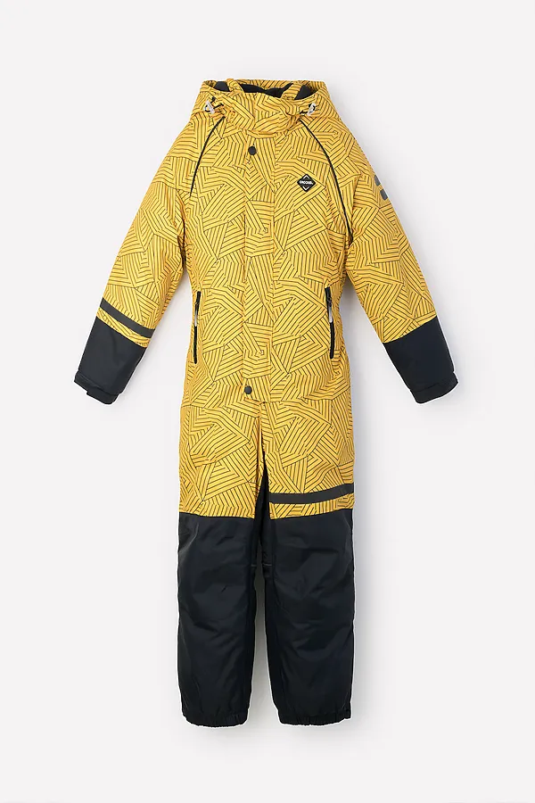 Комбинезон CROCKID SALE, желтый, геометрические линии - фото 2