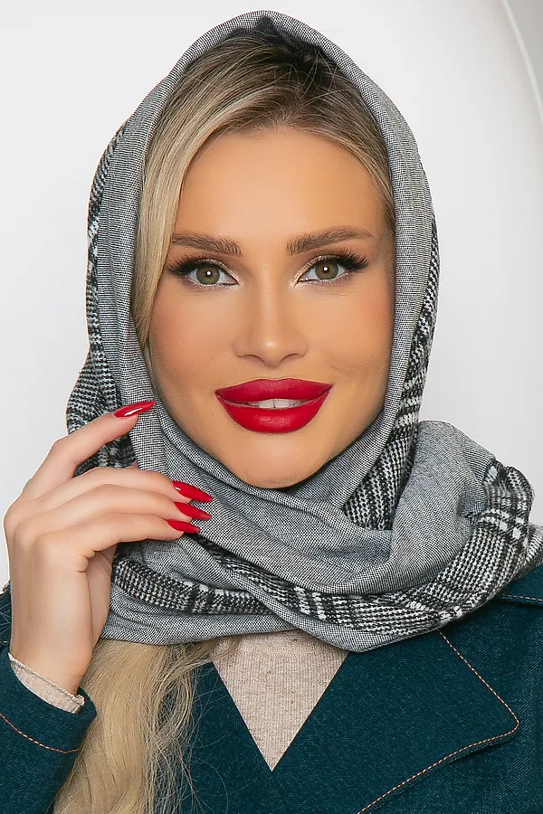 Косынка LADY TAIGA, клетка - фото 2