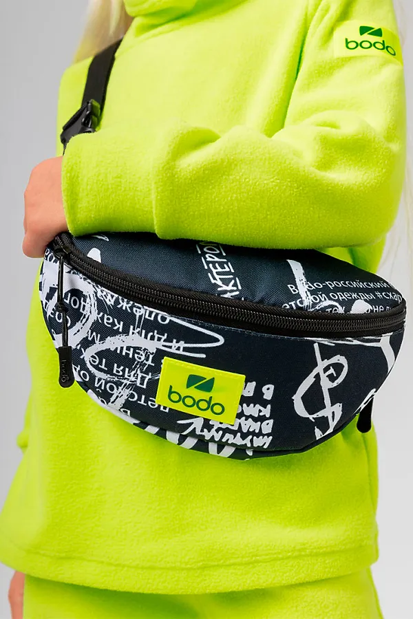 Сумка BODO, черный (белый) - фото 2