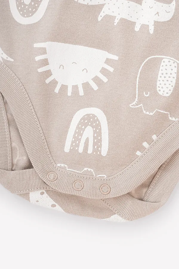 Боди  CROCKID SALE, любимые зверята на бежевом - фото 2