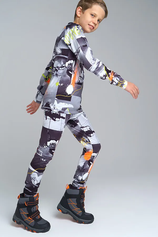 Термобелье (Лонгслив+Кальсоны) PLAYTODAY, разноцветный - фото 2