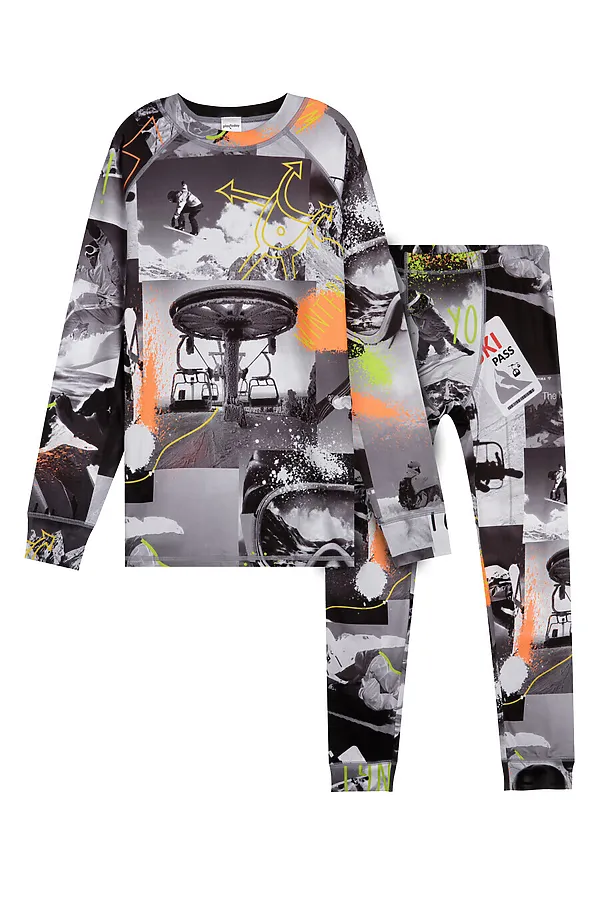 Термобелье (Лонгслив+Кальсоны) PLAYTODAY, разноцветный - фото 2