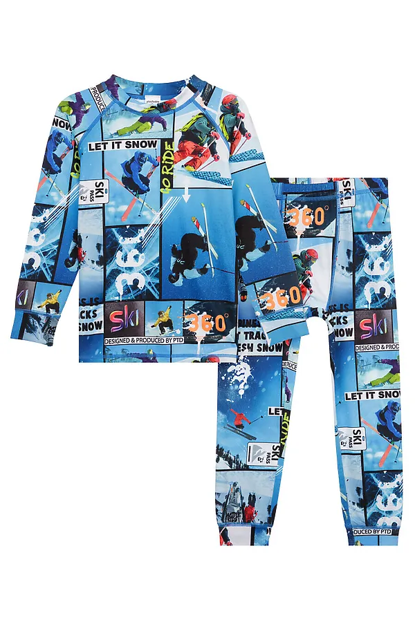 Термобелье (Лонгслив+Кальсоны) PLAYTODAY, разноцветный - фото 2