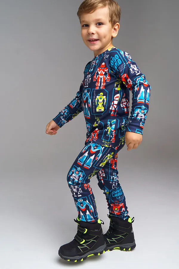 Термобелье (Лонгслив+Кальсоны) PLAYTODAY, разноцветный - фото 2