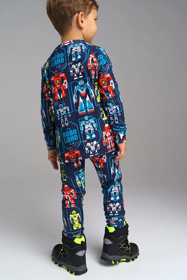 Термобелье (Лонгслив+Кальсоны) PLAYTODAY, разноцветный - фото 2