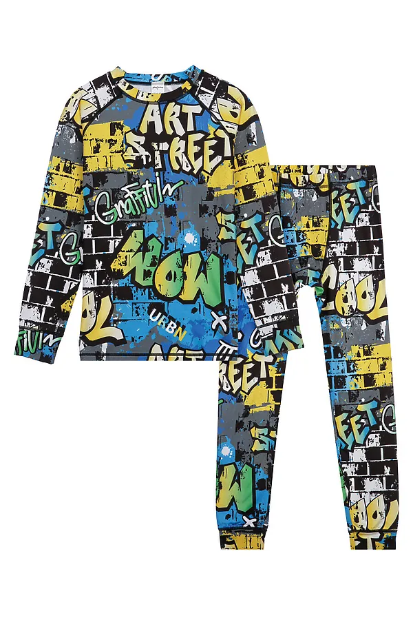 Термобелье (Лонгслив+Кальсоны) PLAYTODAY, разноцветный - фото 2