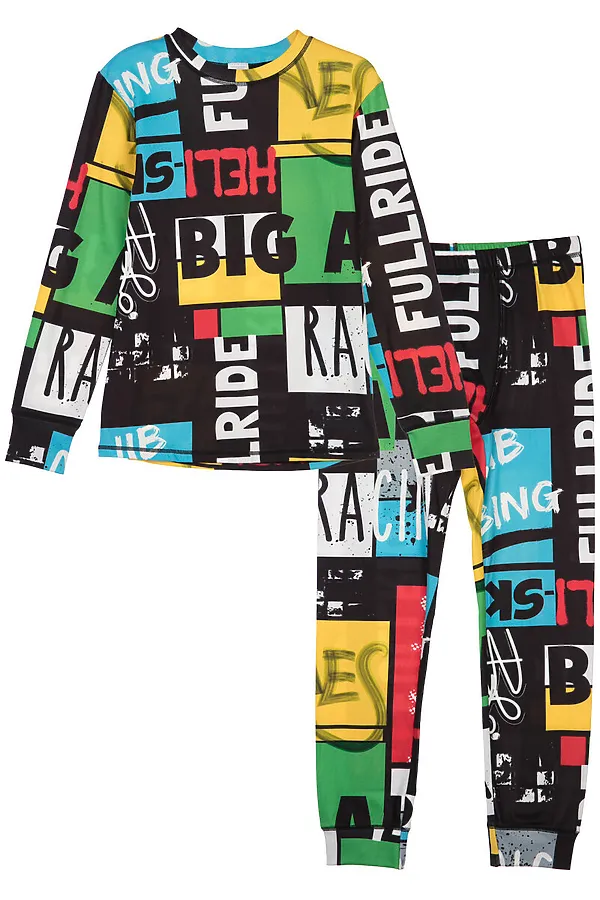 Термобелье (Лонгслив+Кальсоны) PLAYTODAY, разноцветный - фото 2