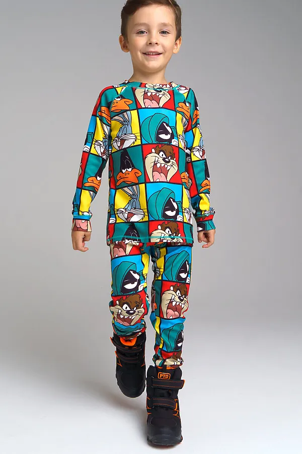 Термобелье (Лонгслив+Кальсоны) PLAYTODAY, разноцветный - фото 2