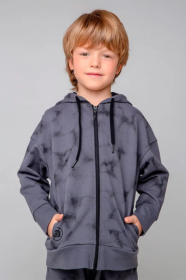 Жакет CROCKID, серая дымка,гранжевая текстура - фото 2