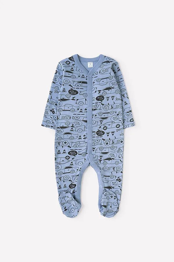 Комбинезон CROCKID SALE, быстрые машинки на серо-голубом - фото 2