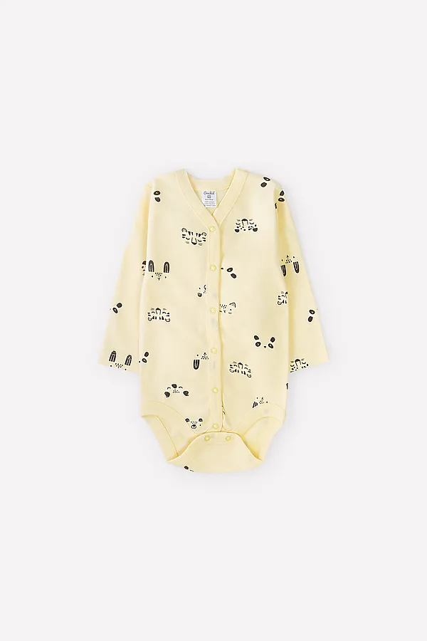 Боди CROCKID SALE, забавные мордочки на св.желтом - фото 2