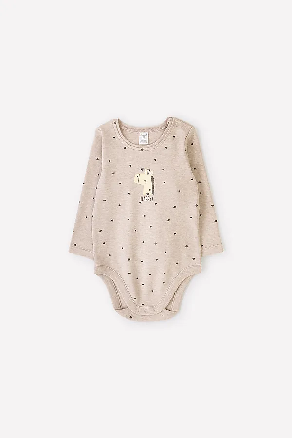 Боди CROCKID SALE, крапинки на бежевом меланже - фото 2