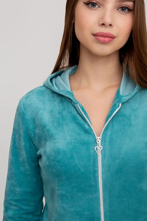 Костюм (Толстовка+Брюки) MODELLINI, зеленый - фото 2