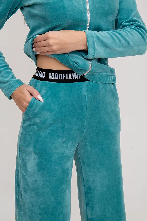 Костюм (Толстовка+Брюки) MODELLINI, зеленый - фото 2