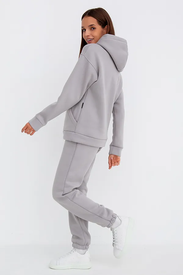 Костюм (Худи+Брюки) MODELLINI, светло-серый - фото 2