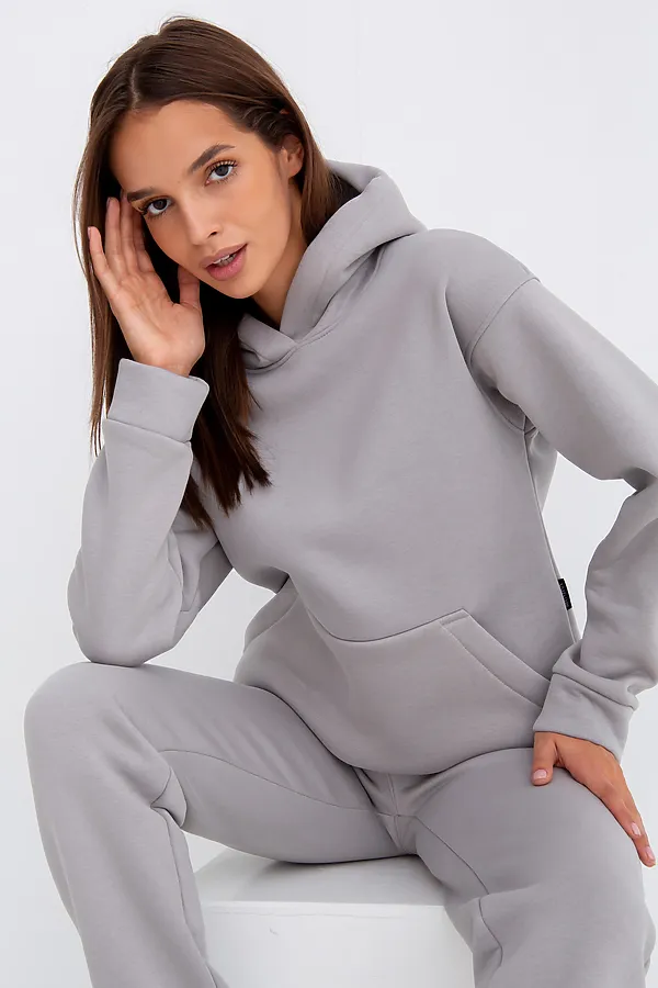 Костюм (Худи+Брюки) MODELLINI, светло-серый - фото 2