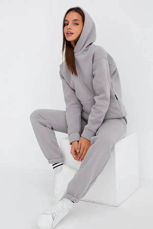Костюм (Худи+Брюки) MODELLINI, светло-серый - фото 2