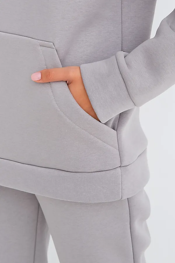 Костюм (Худи+Брюки) MODELLINI, светло-серый - фото 2