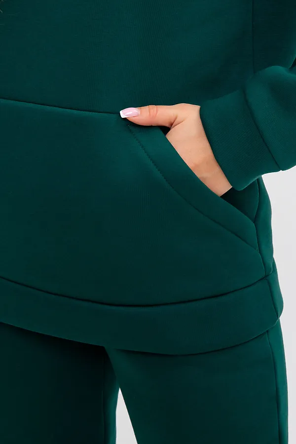 Костюм (Худи+Брюки) MODELLINI, изумрудный - фото 2