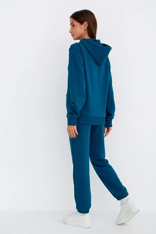 Костюм (Худи+Брюки) MODELLINI, петроль - фото 2