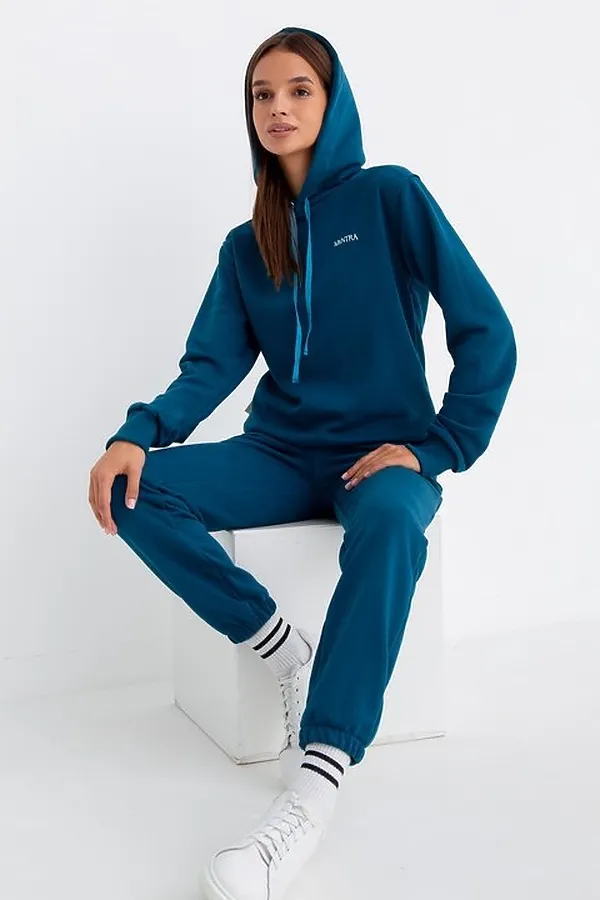 Костюм (Худи+Брюки) MODELLINI, петроль - фото 2