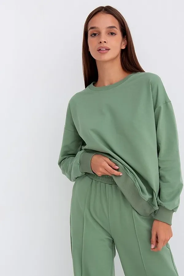 Костюм (Свитшот+Брюки) MODELLINI, фисташковый - фото 2