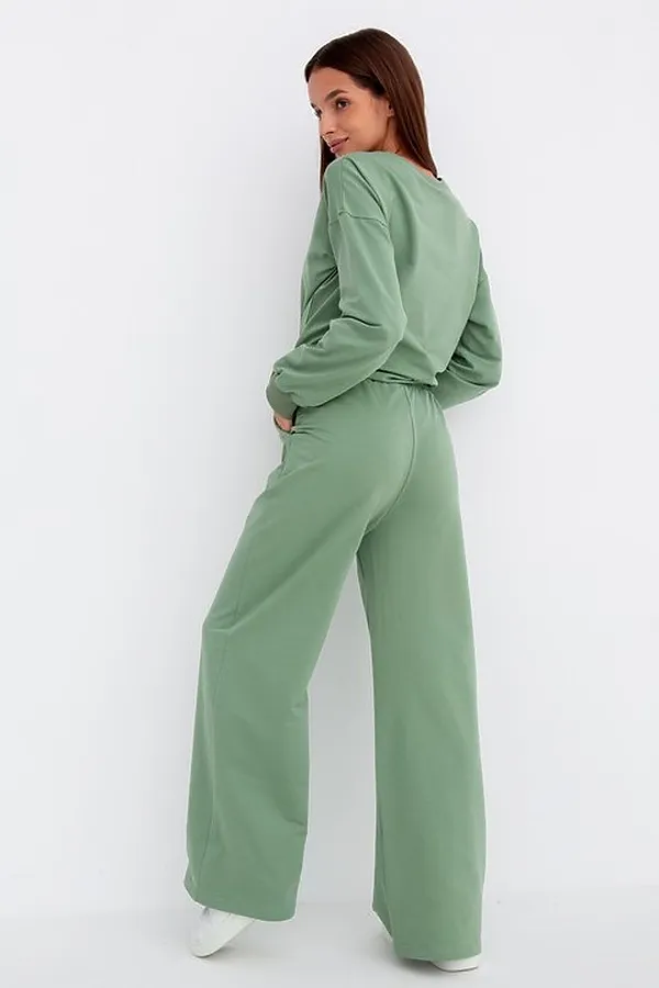 Костюм (Свитшот+Брюки) MODELLINI, фисташковый - фото 2