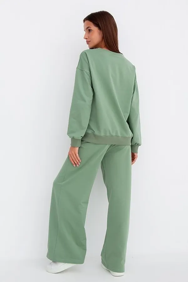Костюм (Свитшот+Брюки) MODELLINI, фисташковый - фото 2