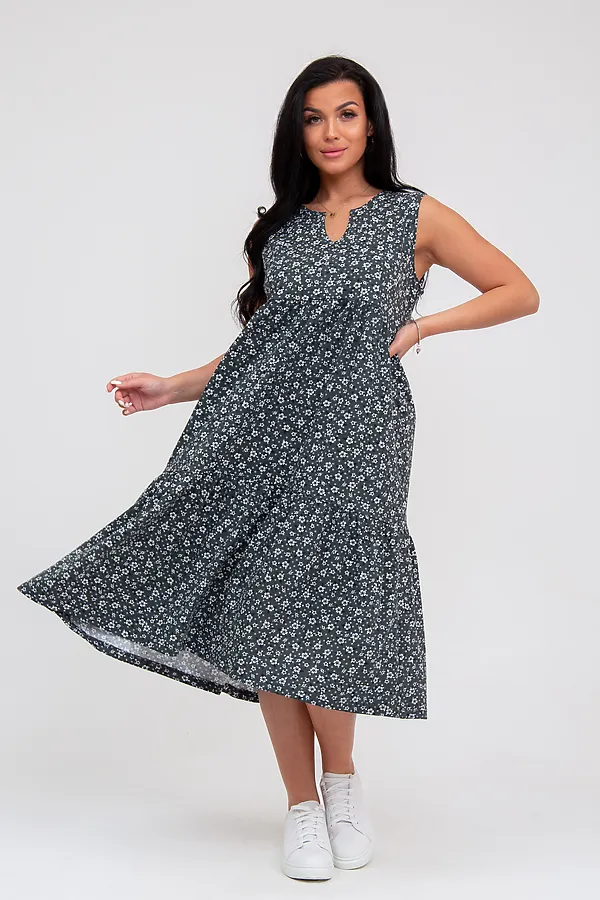 Сарафан MODELLINI, хаки - фото 2