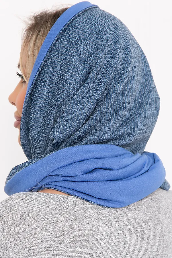 Снуд-капор BELLOVERA, голубой - фото 2