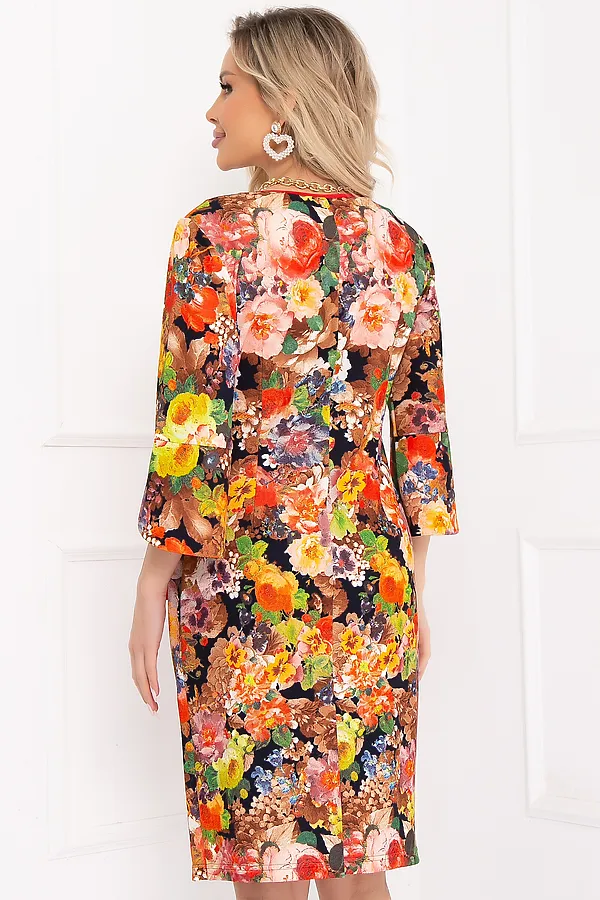 Платье BELLOVERA, красный, оранжевый - фото 2