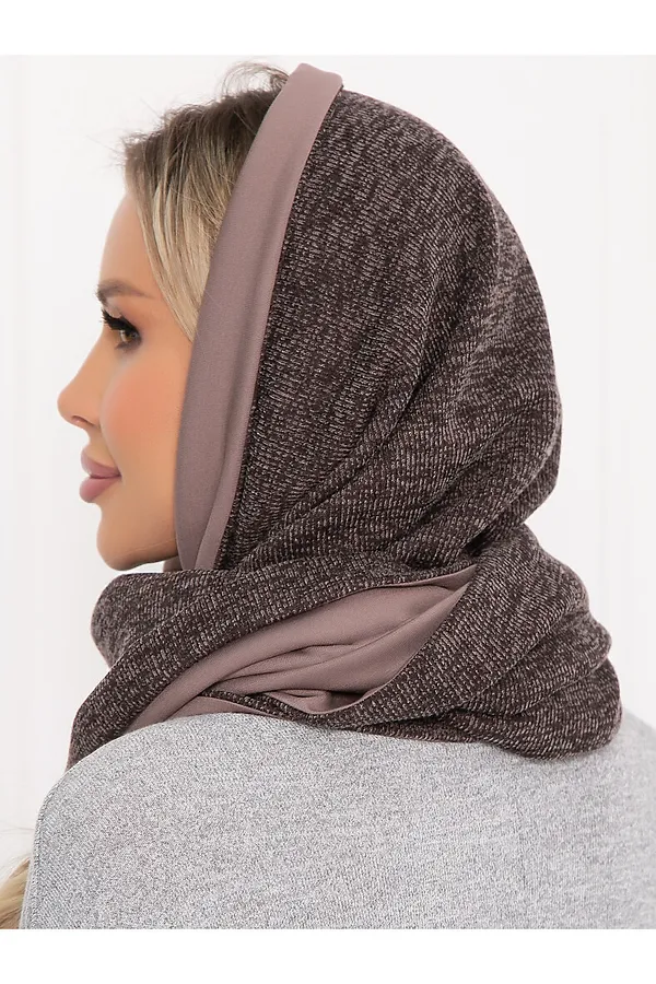 Снуд-капор BELLOVERA, шоколадный - фото 2