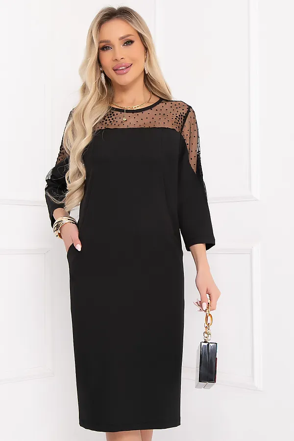 Платье BELLOVERA, черный - фото 2