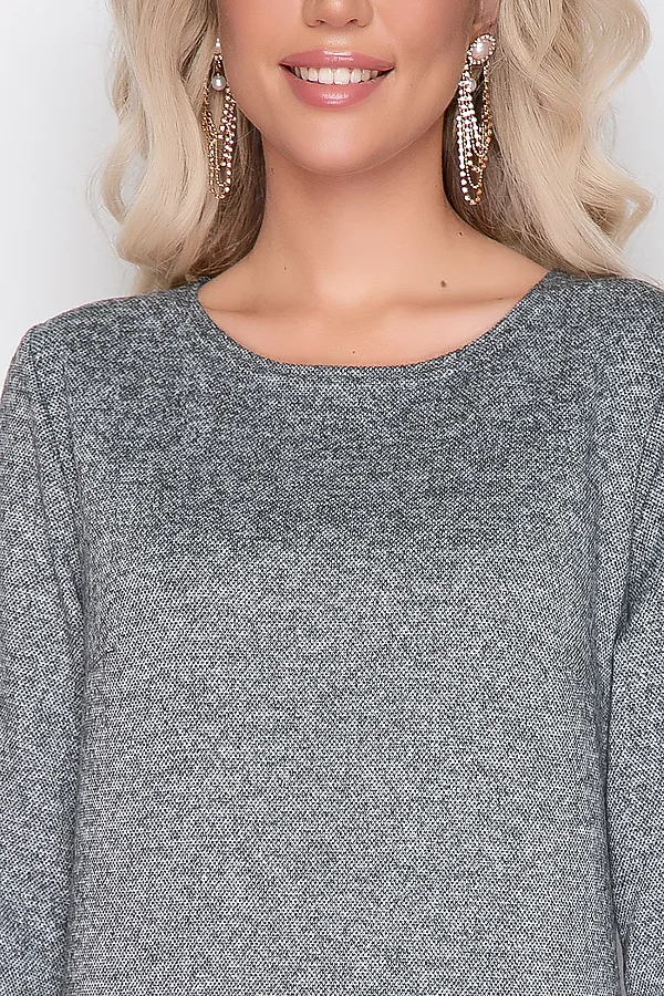 Платье BELLOVERA, серый, черный - фото 2