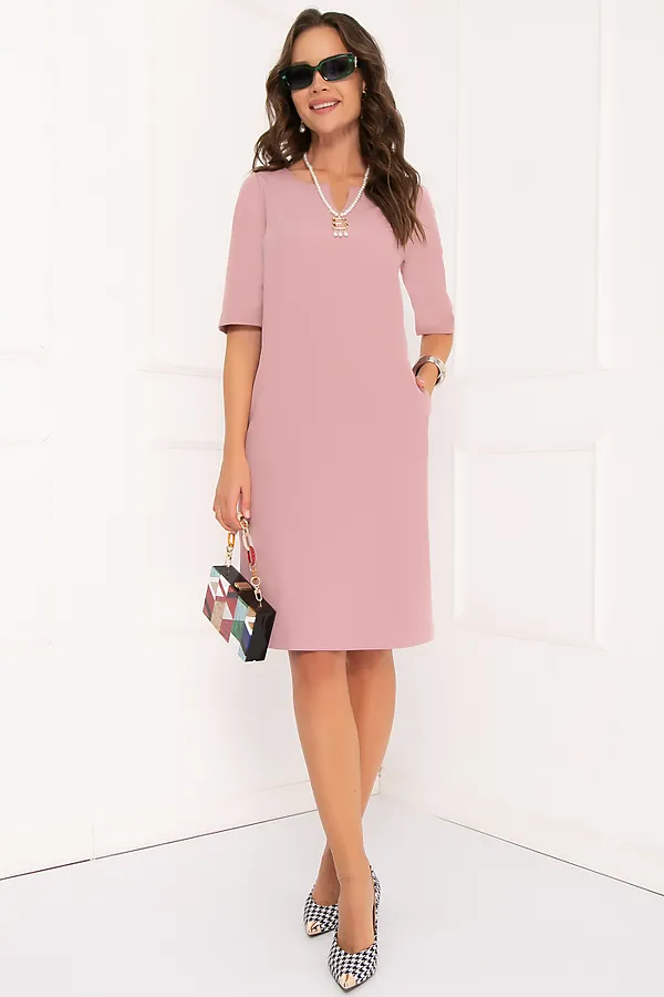 Платье BELLOVERA, пудровый - фото 2