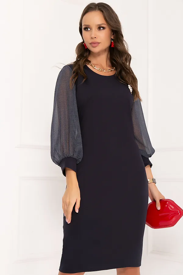 Платье BELLOVERA, темно-синий - фото 2